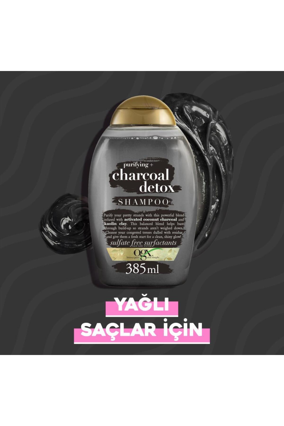 OGX  CHARCOAL DETOX SÜLFATSIZ ŞAMPUAN 385 ML-