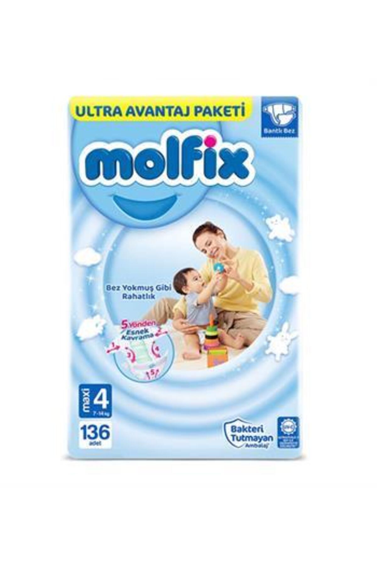 MOLFİX BEBK BEZİ NO:4  PAKETİ 136 ADET-