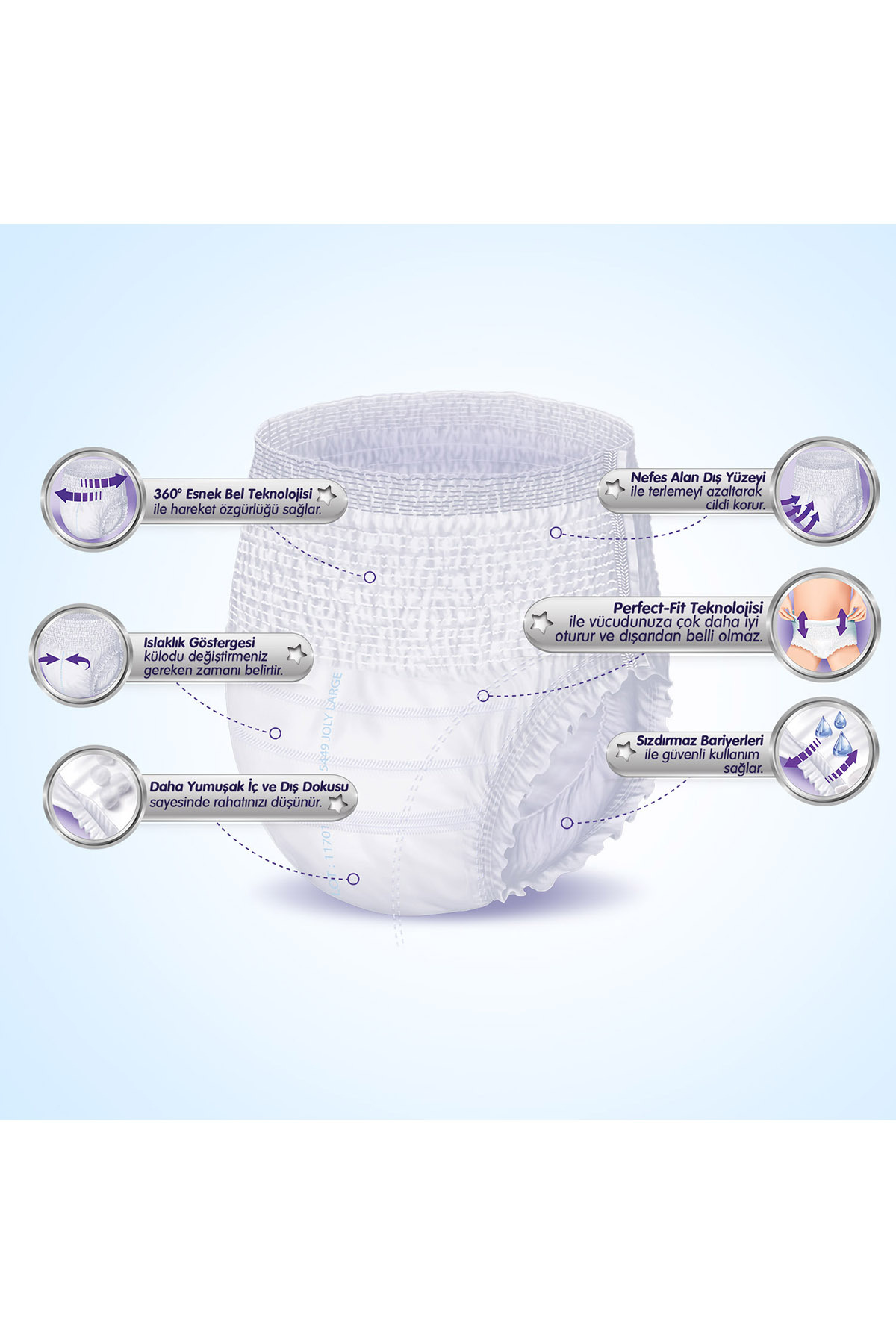 JOLY LARGE-BÜYÜK  30LU KÜLOT BEZ-