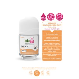 Sebamed Hassas Ciltlere Özel 48 Saat Etkili Kadın Erkek Balsam Roll-On Deodorant 50ml-