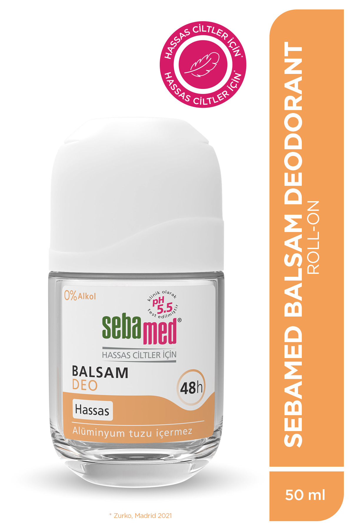 Sebamed Hassas Ciltlere Özel 48 Saat Etkili Kadın Erkek Balsam Roll-On Deodorant 50ml-