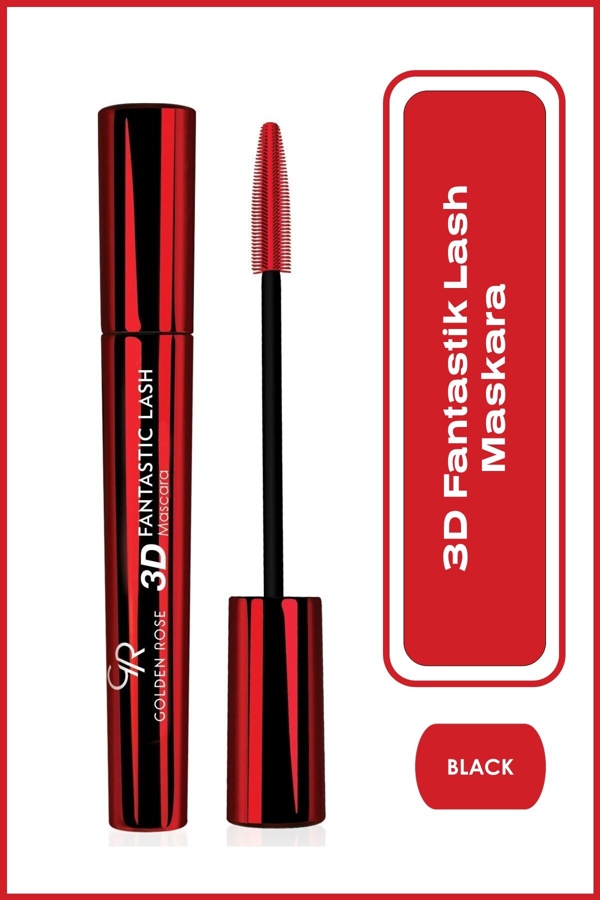 GOLDEN ROSE SİYAH MASKARA 3D FANTASTİC BLACK-