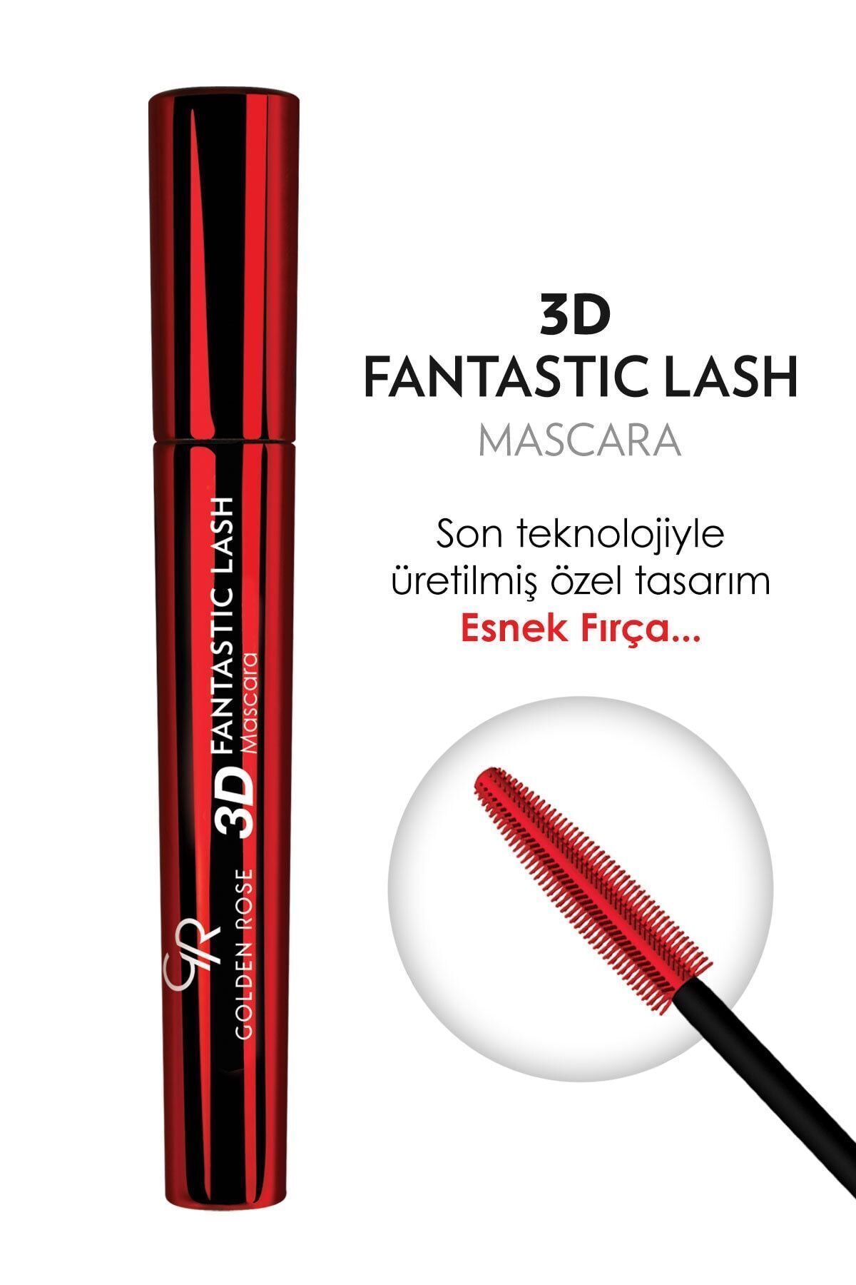 GOLDEN ROSE SİYAH MASKARA 3D FANTASTİC BLACK-