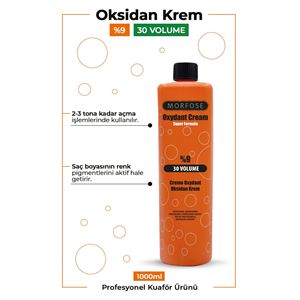 MORFOSE OKSİDAN KREM 30 VOLUME 1000 ML-