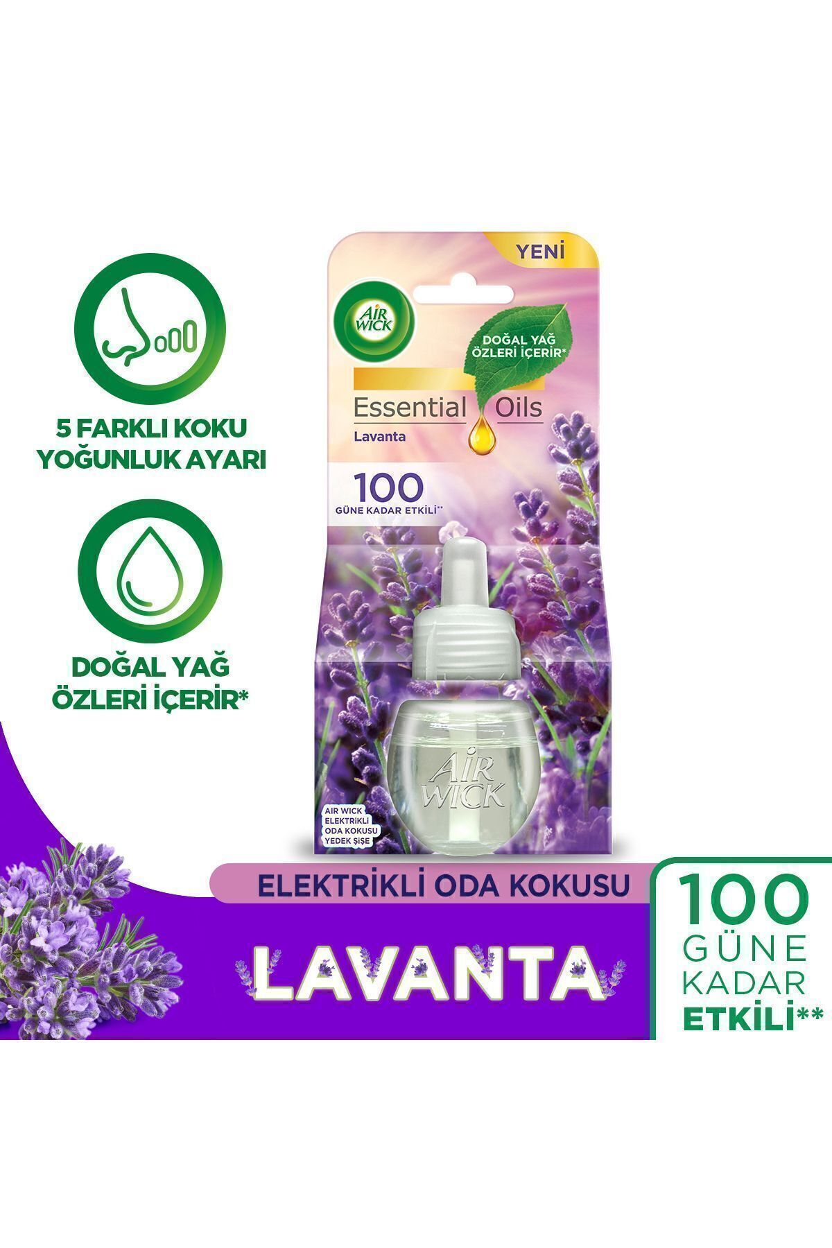 AİR WİCK ELEKTRİKLİ ODA KOKUSU YEDEK LAVANTA-