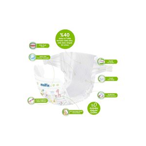 MOLFİX PURE & SOFT 2 BEDEN MİNİ 44 ADET BEBEK BEZİ-