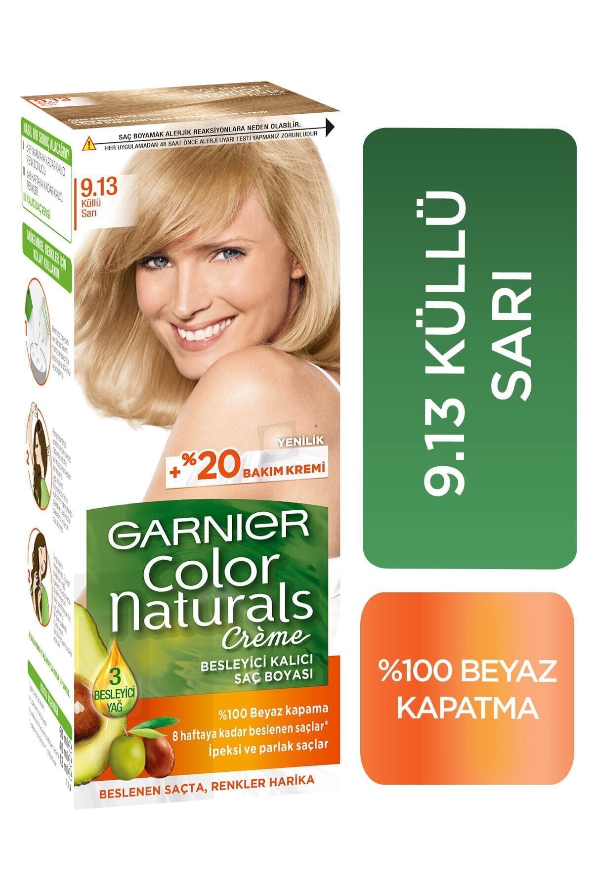 GARNİER COLOR NATURLS SAÇ BOYSI 9.13 AÇK KÜLLÜ SAR-