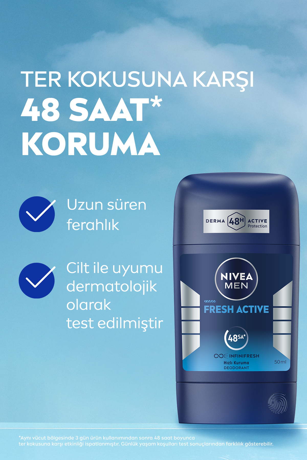 NIVEA MEN FRESH ACTIVE  ROLL-ON 50ML-