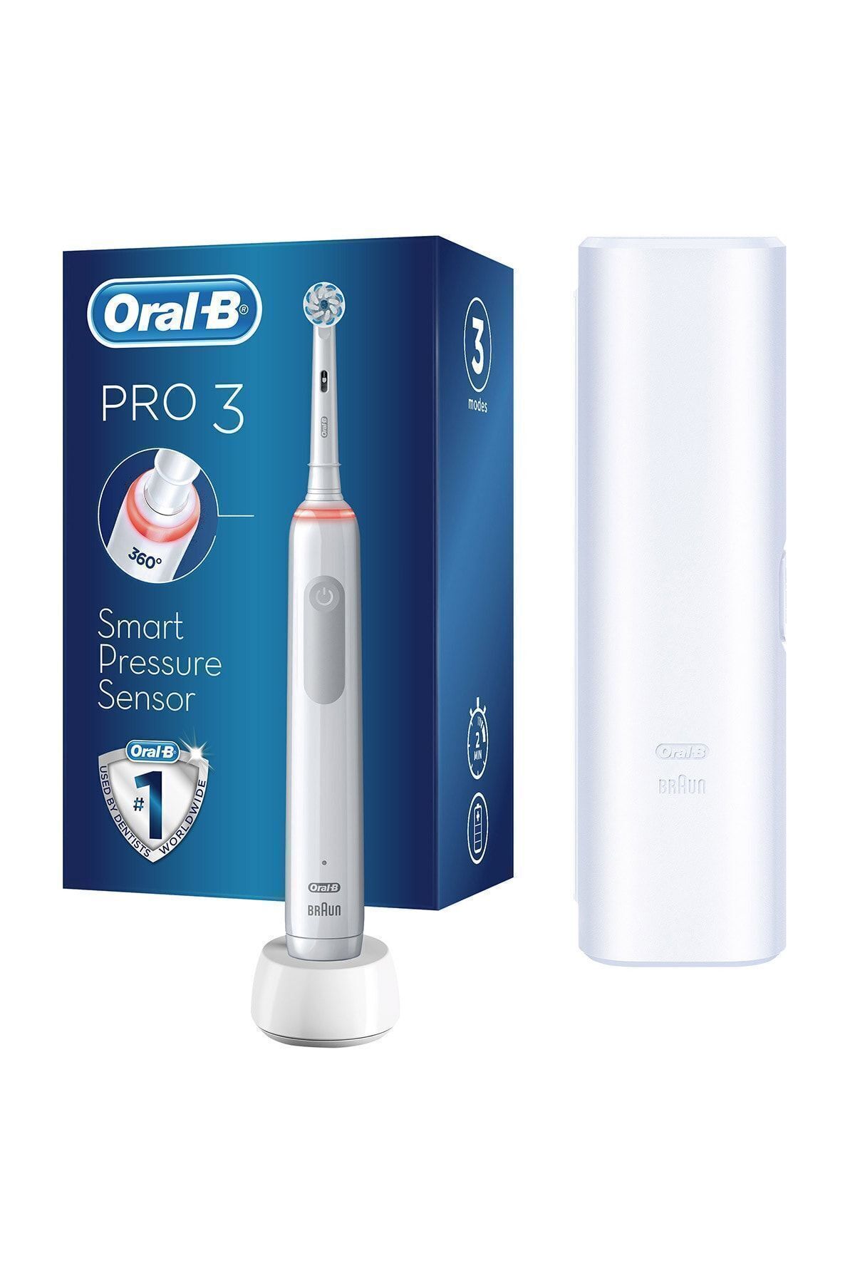 ORAL-B PRO 3500 ŞARJ EDİLEBİLİR DİŞ FIRÇASI+BAŞLIK-