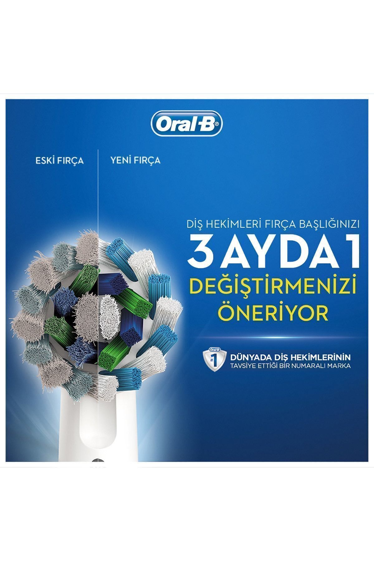 ORAL-B PRO 3500 ŞARJ EDİLEBİLİR DİŞ FIRÇASI+BAŞLIK-