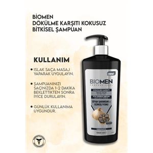 BİOMEN PROFESSİONAL SİYAH SARIMSAK&GÜMÜŞ ŞAMPUAN 1000ML-