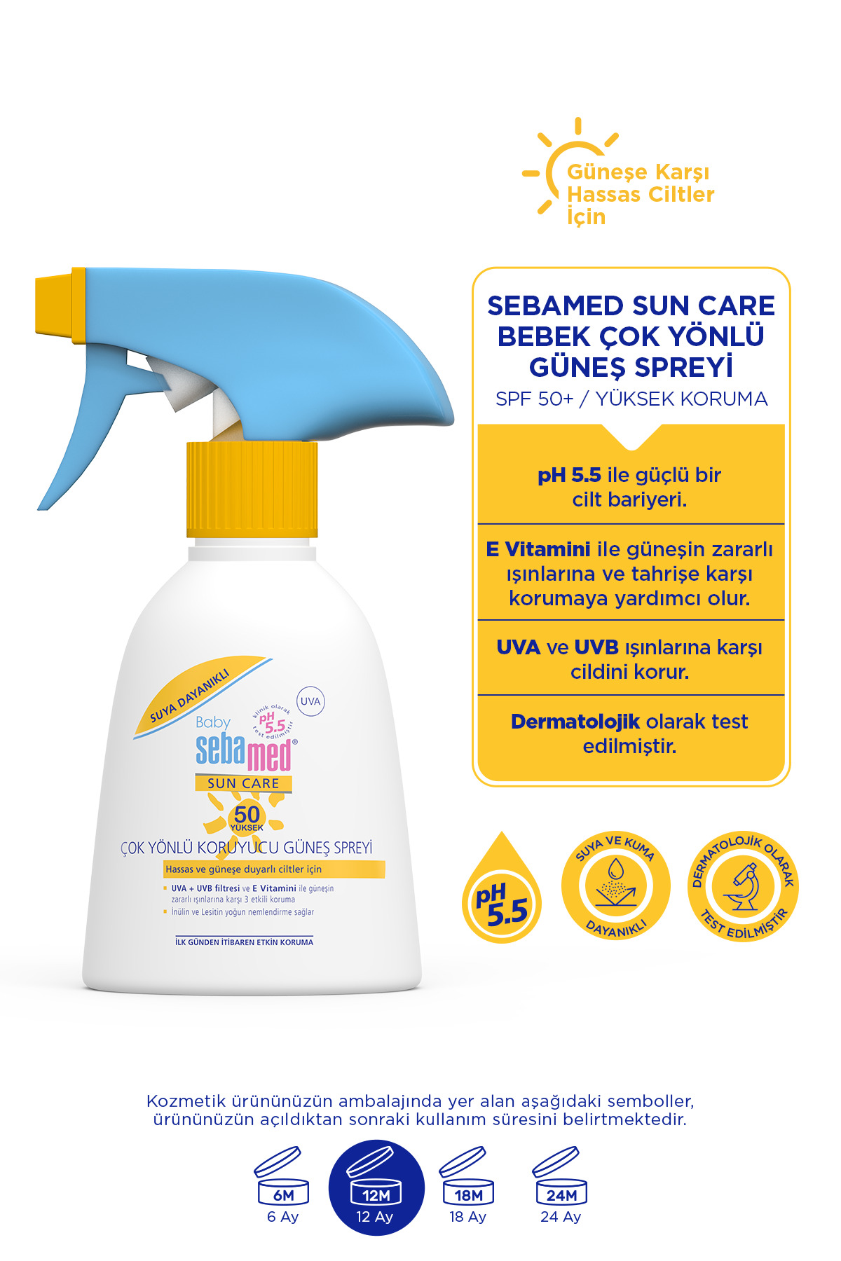SEBAMED SUN 50 SPF BEBEK GÜNEŞ SPREYİ 200 ML-
