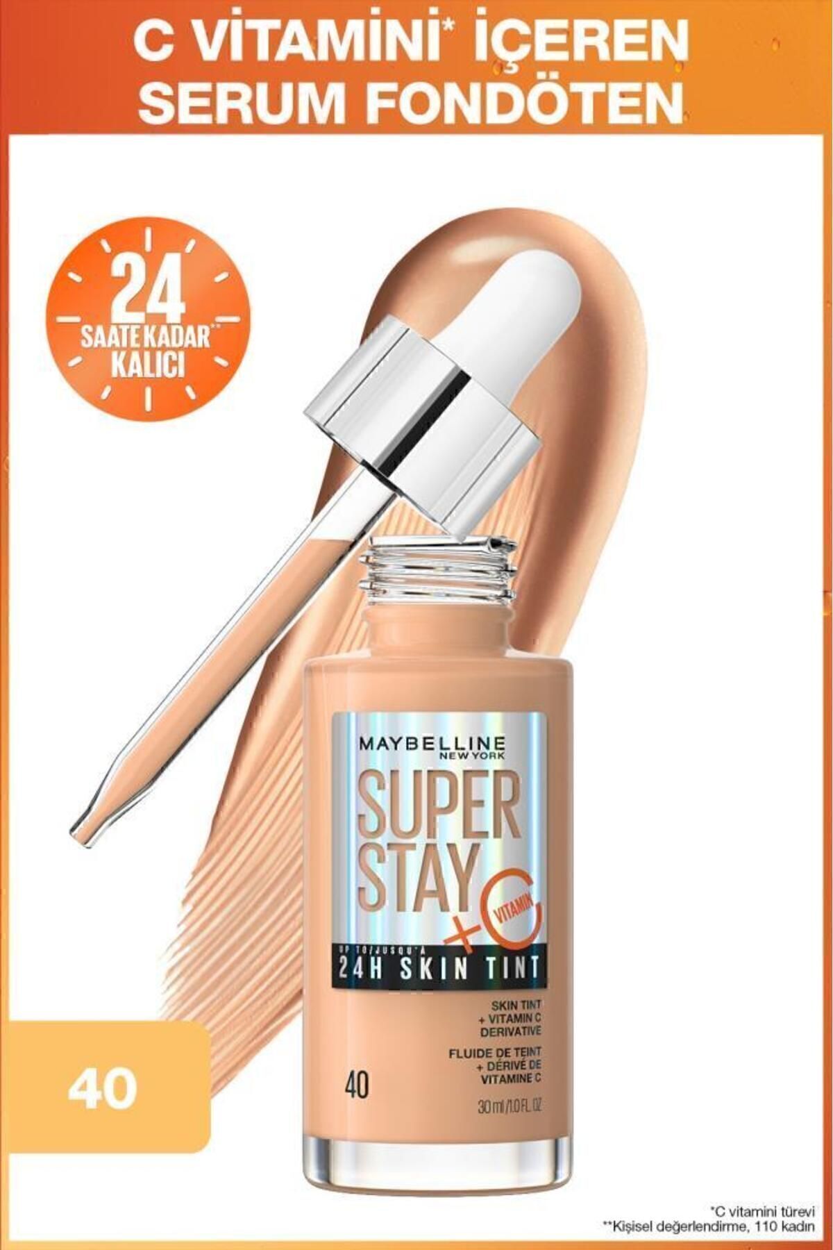 MAYBELLİNE NEWYORK SUPER STAY SKİNTİNT FONDÖTEN 40-