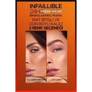 LOREAL PARİS INFAİLLİBLE 24H FRESH WEAR BRONZLAŞTIRICI PUDRA 300-