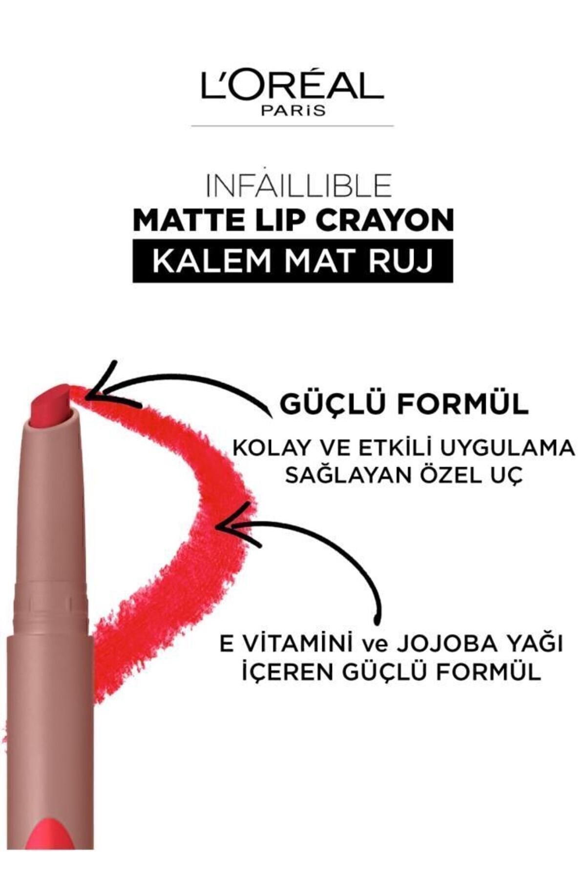 LOREAL PARİS INFAİLLİBLE MATTE LİP CRAYON KALEM RUJ 110-
