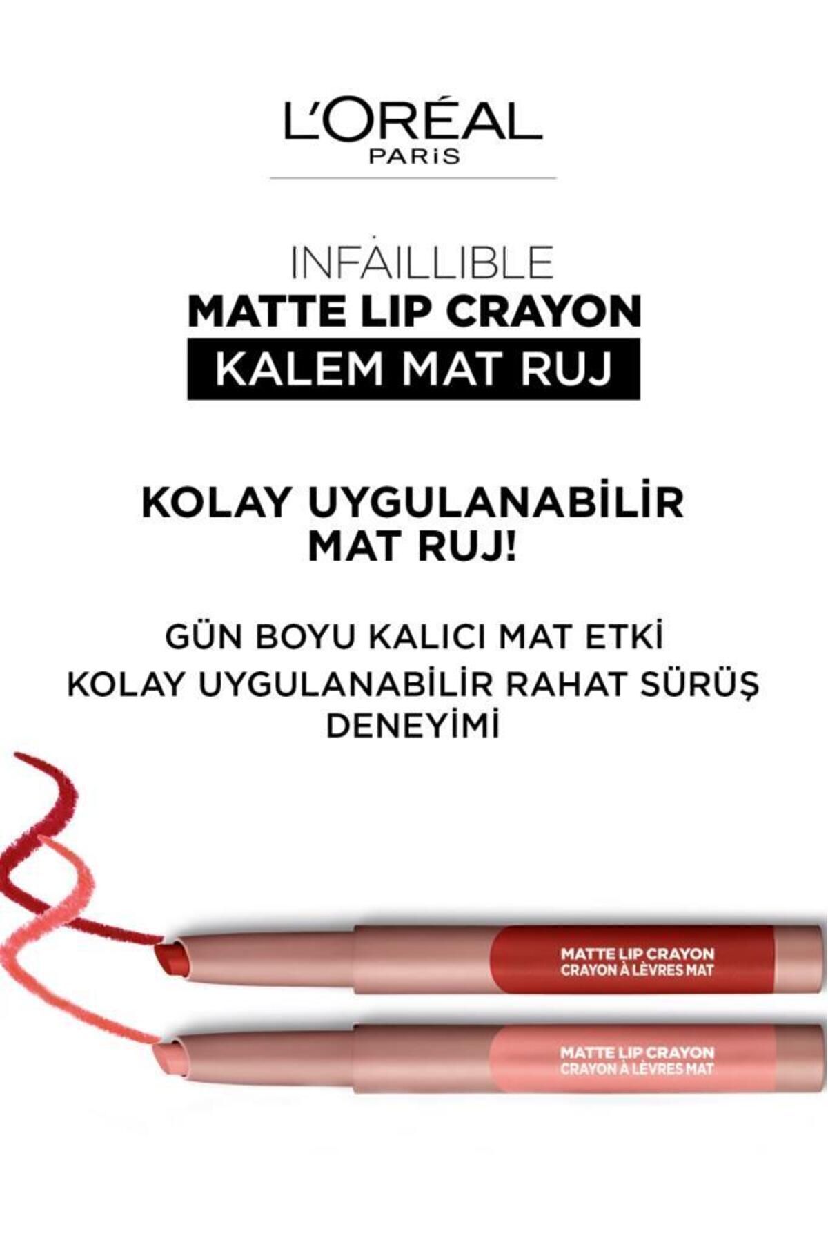 LOREAL PARİS INFAİLLİBLE MATTE LİP CRAYON KALEM RUJ 110-