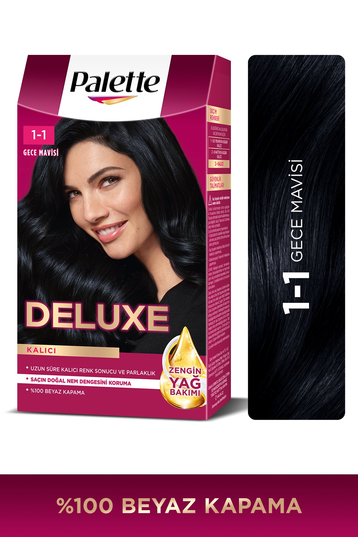 PALETTE DELUXE SAÇ BOYASI 1-1 GECE MAVİSİ  SAÇ BOYASI-