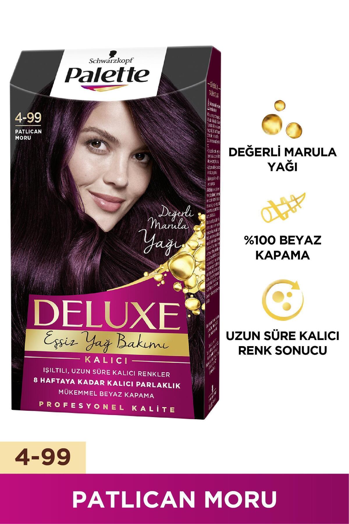 PALETTE DELUXE KİT ŞAÇ BOYASI 4-99 PATLICAN MORU SAÇ BOYASI-