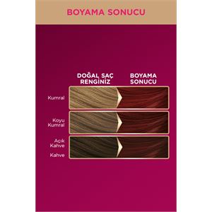PALETTE DELUXE 5-889 ŞARAP KIZILI  SAÇ BOYASI-