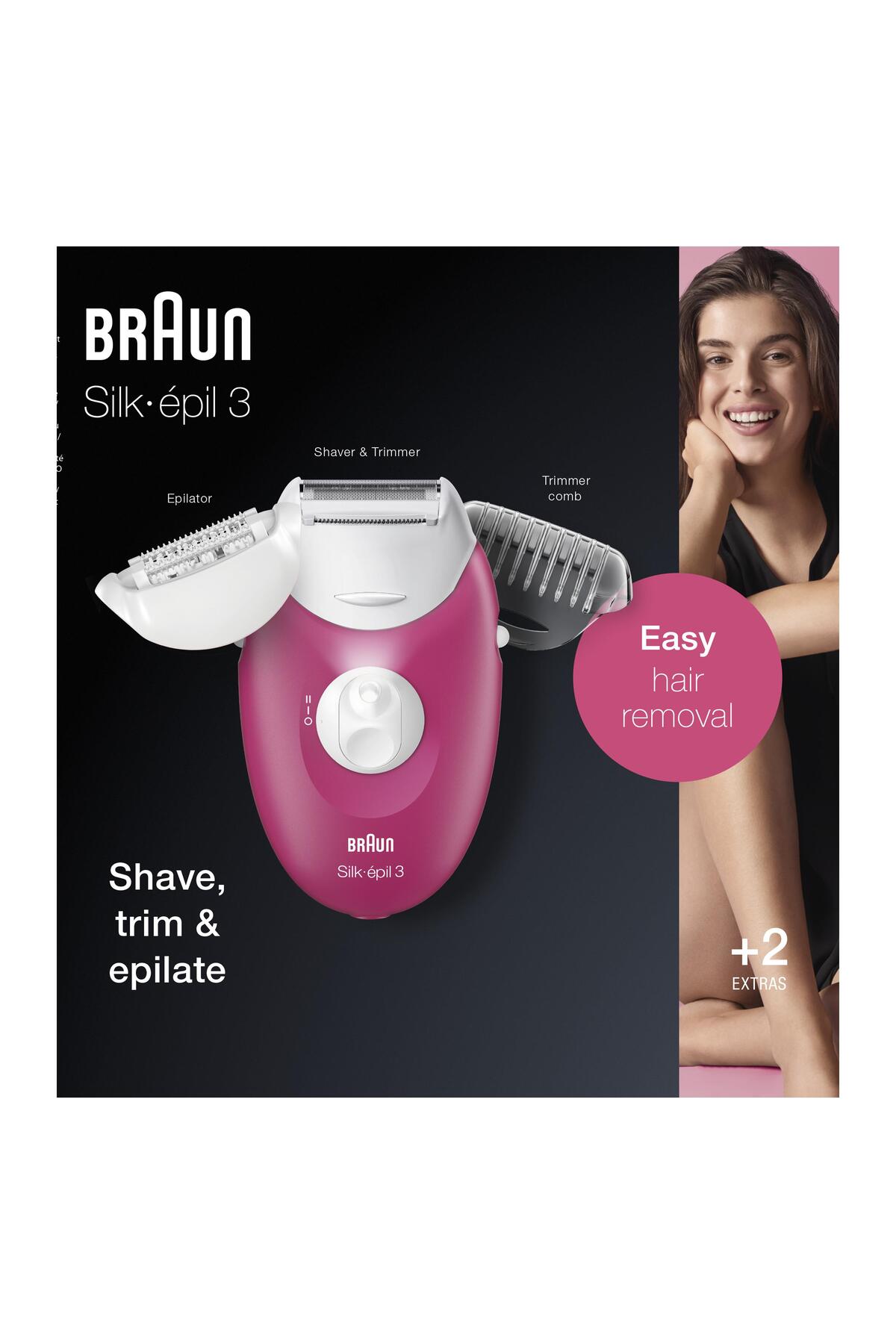 BRAUN SİLK EPİL 3 3410 EPİLATÖR / EPİLASYON CİHAZI-