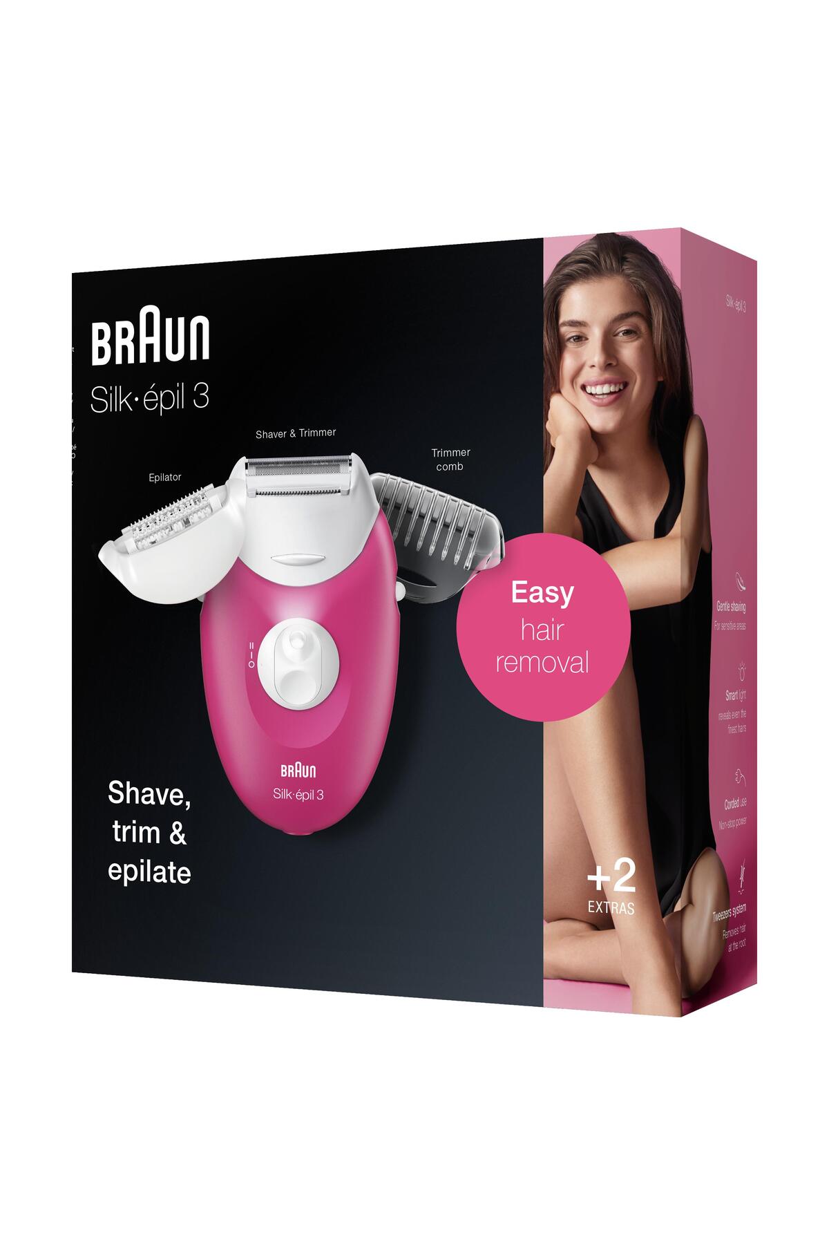 BRAUN SİLK EPİL 3 3410 EPİLATÖR / EPİLASYON CİHAZI-