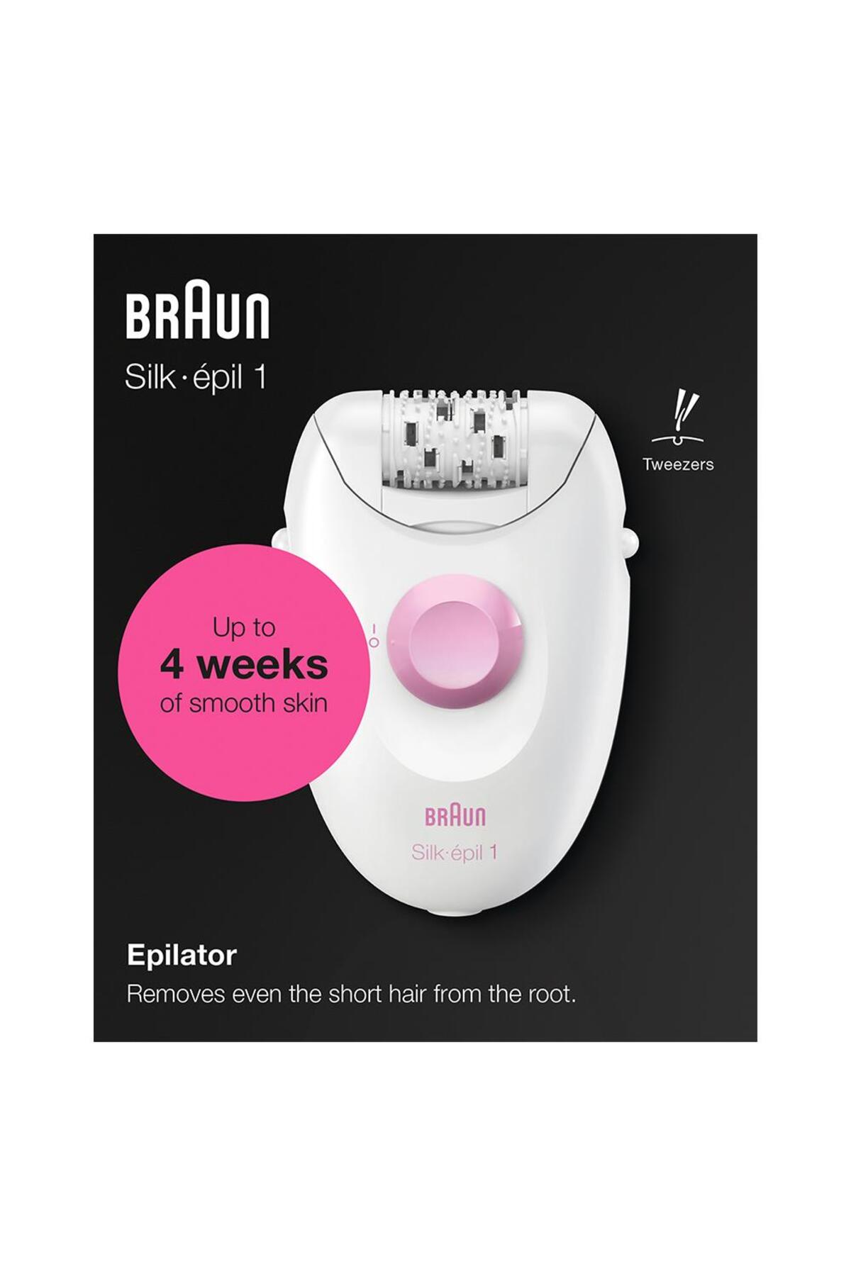 BRAUN SİLK-ÉPİL 1 1176 KABLOLU EPİLATÖR-