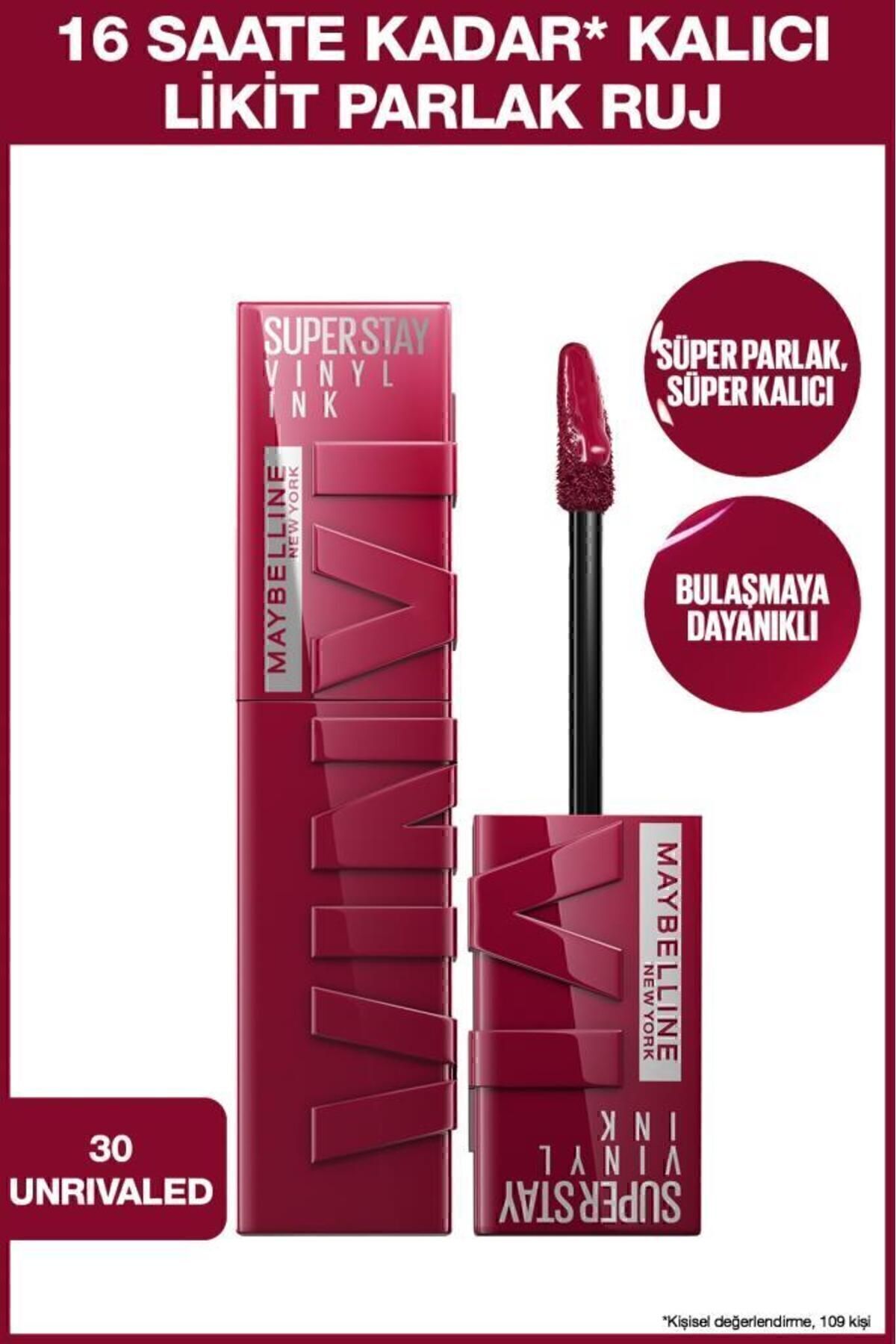 MAYBELLİNE NEW YORKKALICI LİKİT PARLAK RUJ 30 UNRİ-