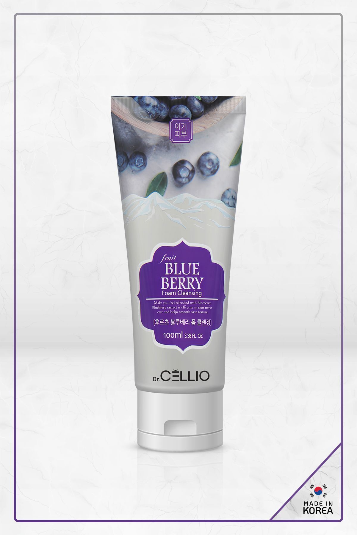 DR. CELLIO YABANMERSİNİ ÖZÜ IÇEREN BESLEYİCİ VE FRUİT BLUEBERRY YÜZ TEMİZLEME JELİ 100ML-