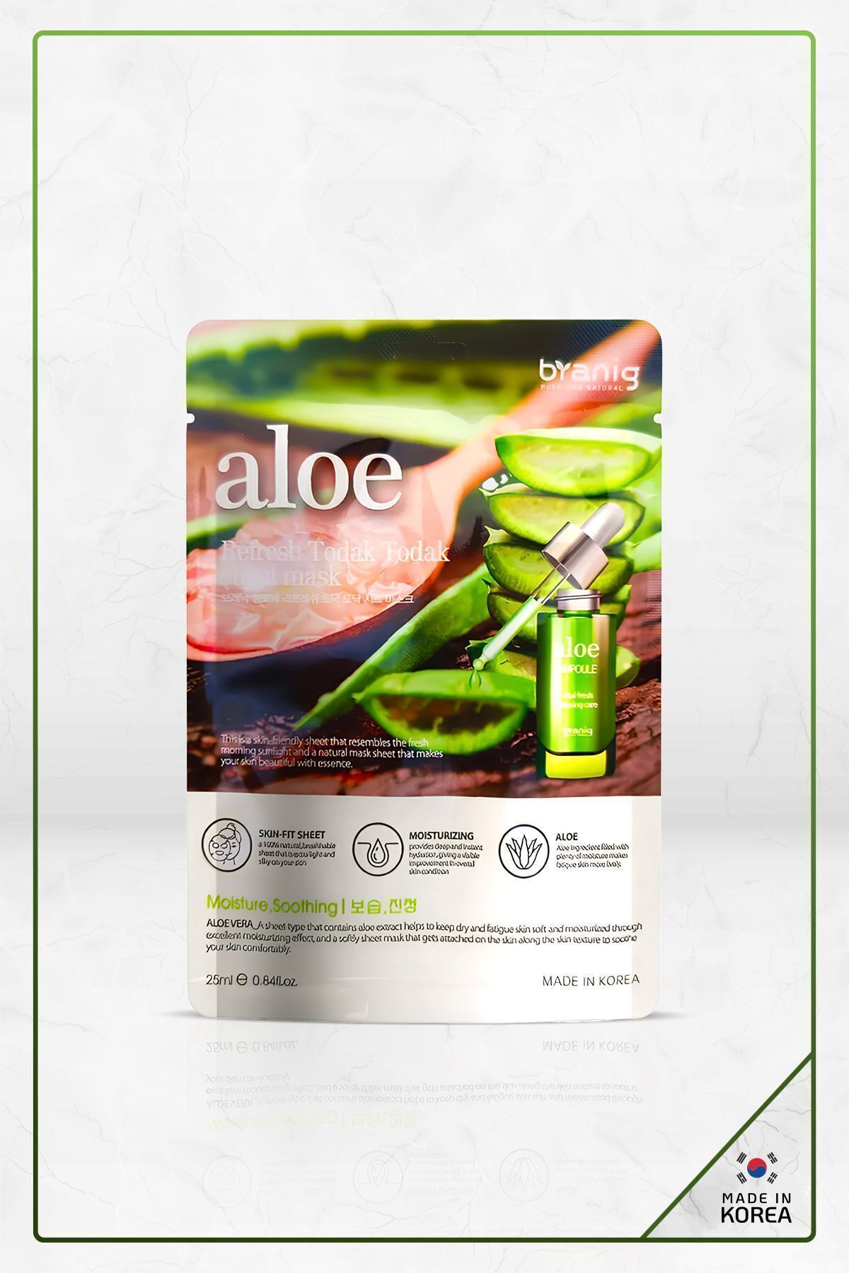 BRANIG ALOE VERA ÖZÜ IÇEREN TAHRİŞ ÖNLEYİCİ VE NEMLENDİRİCİ LÜKS MASKE-