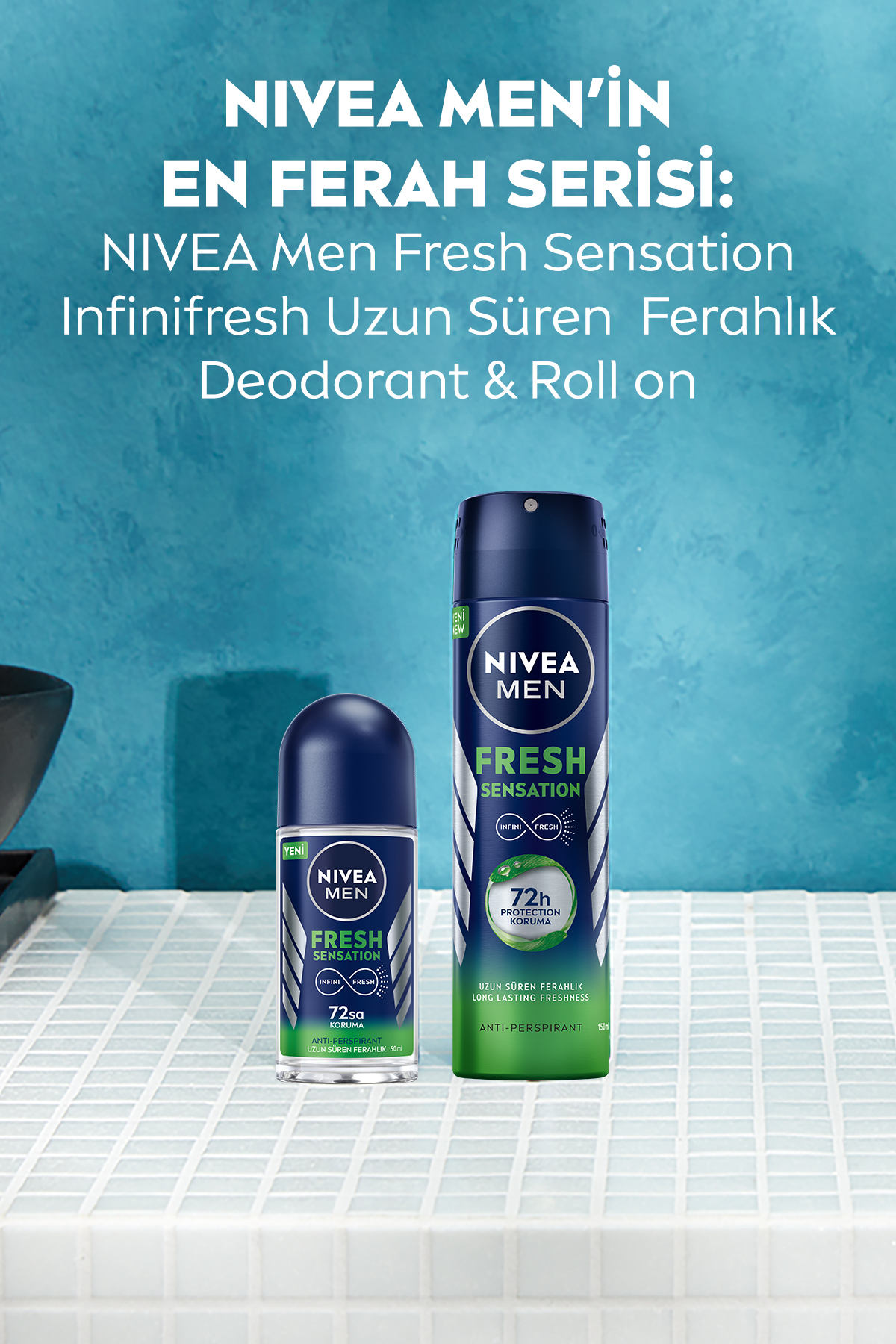 NİVEA DEODORANT ERKEK FRESH SENSATİON 150ML-