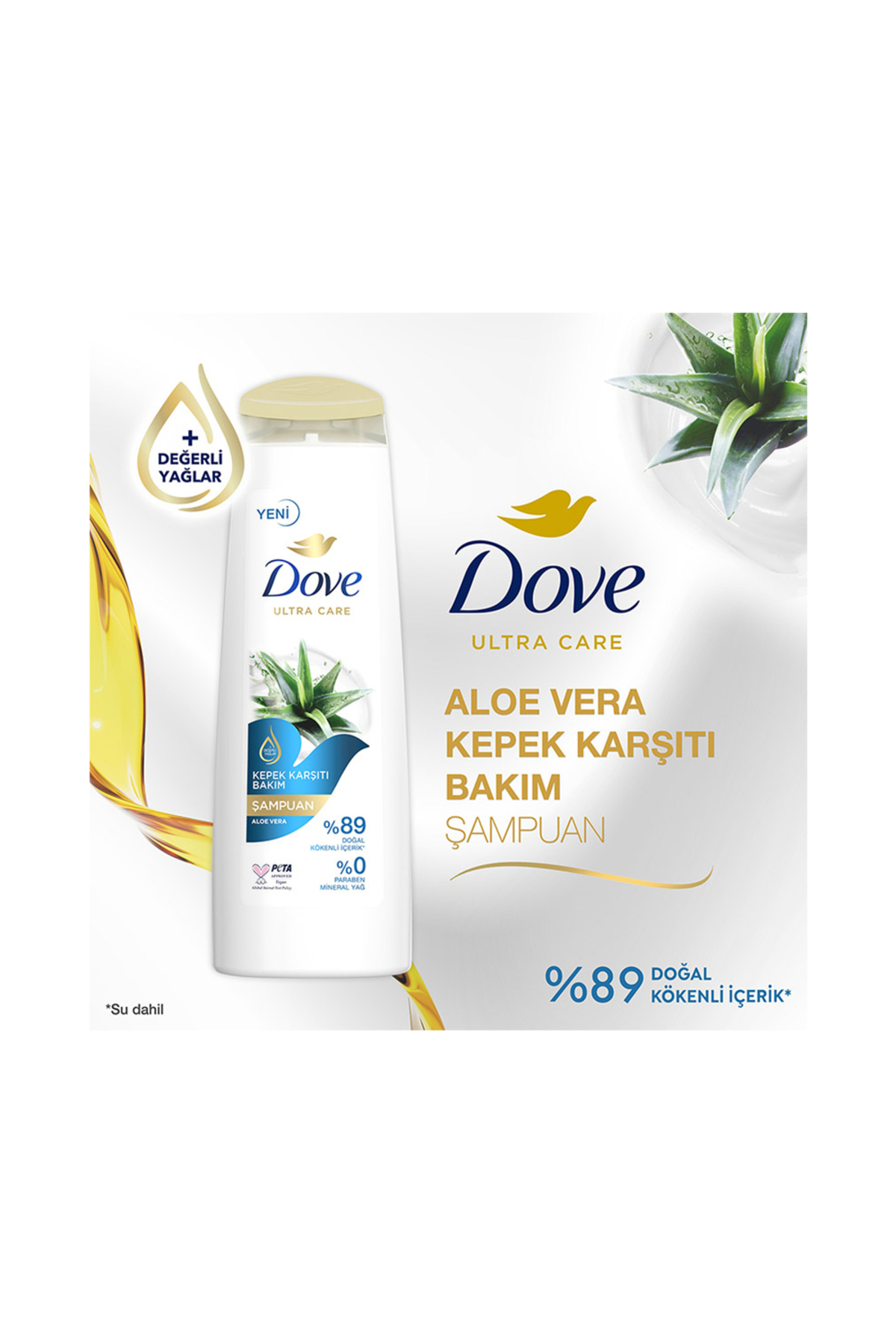 Dove ALOVERA VE ELMA SİRKESİ Şampuanı 400ML-