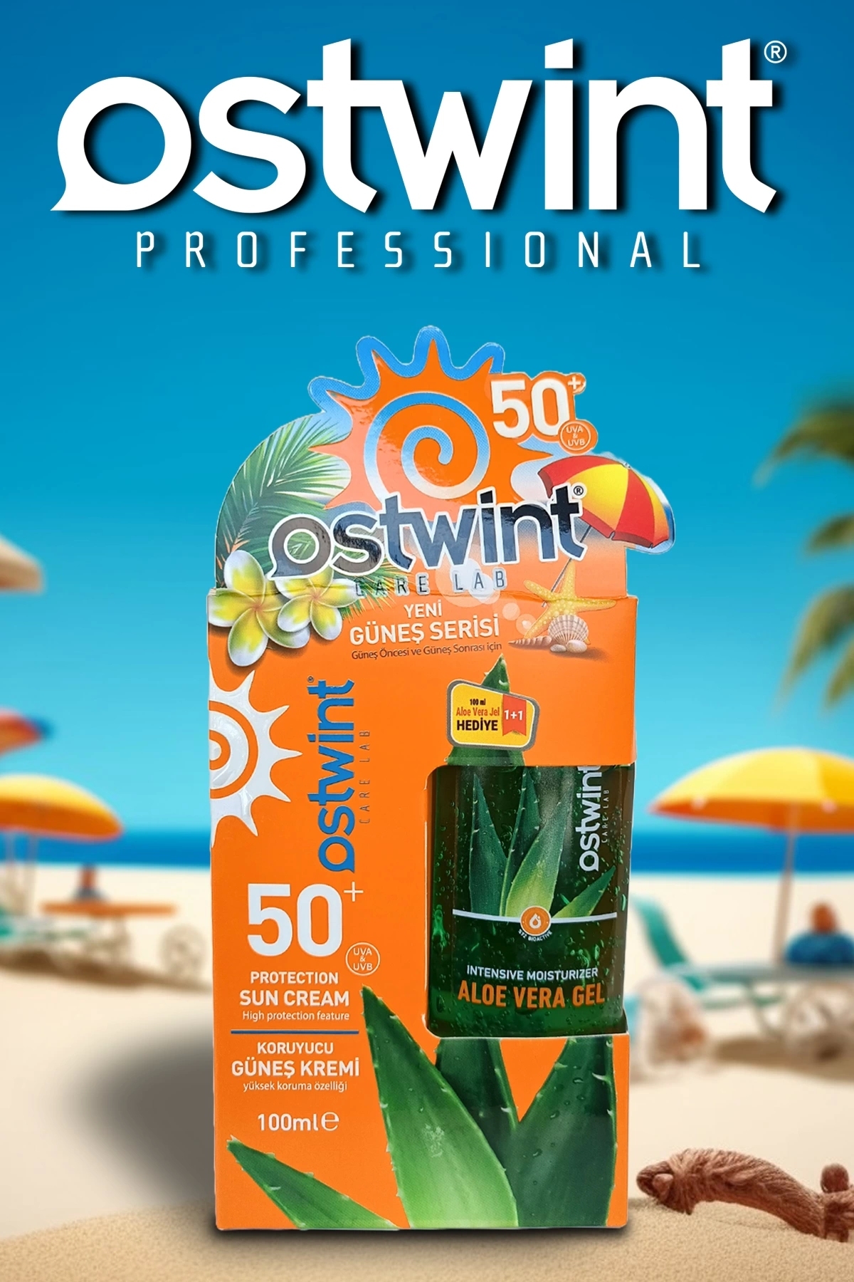 OSTWİNT SPF 50+ GÜNEŞ KREMİ 100 ML E VİTAMİNLİ + A-