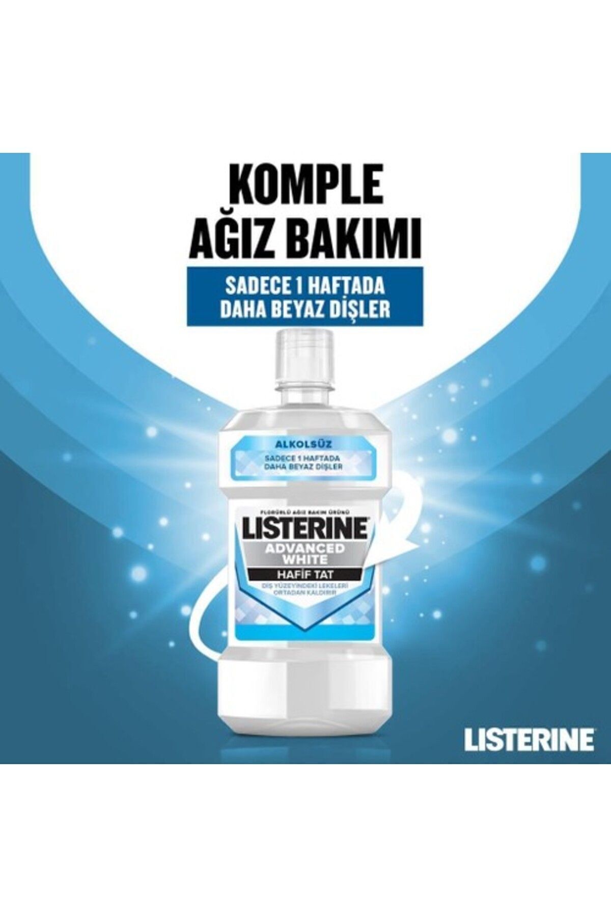LİSTERİNE ADVANCED WHİTE HAFİF TAT AĞİZ BAKİM SUYU-