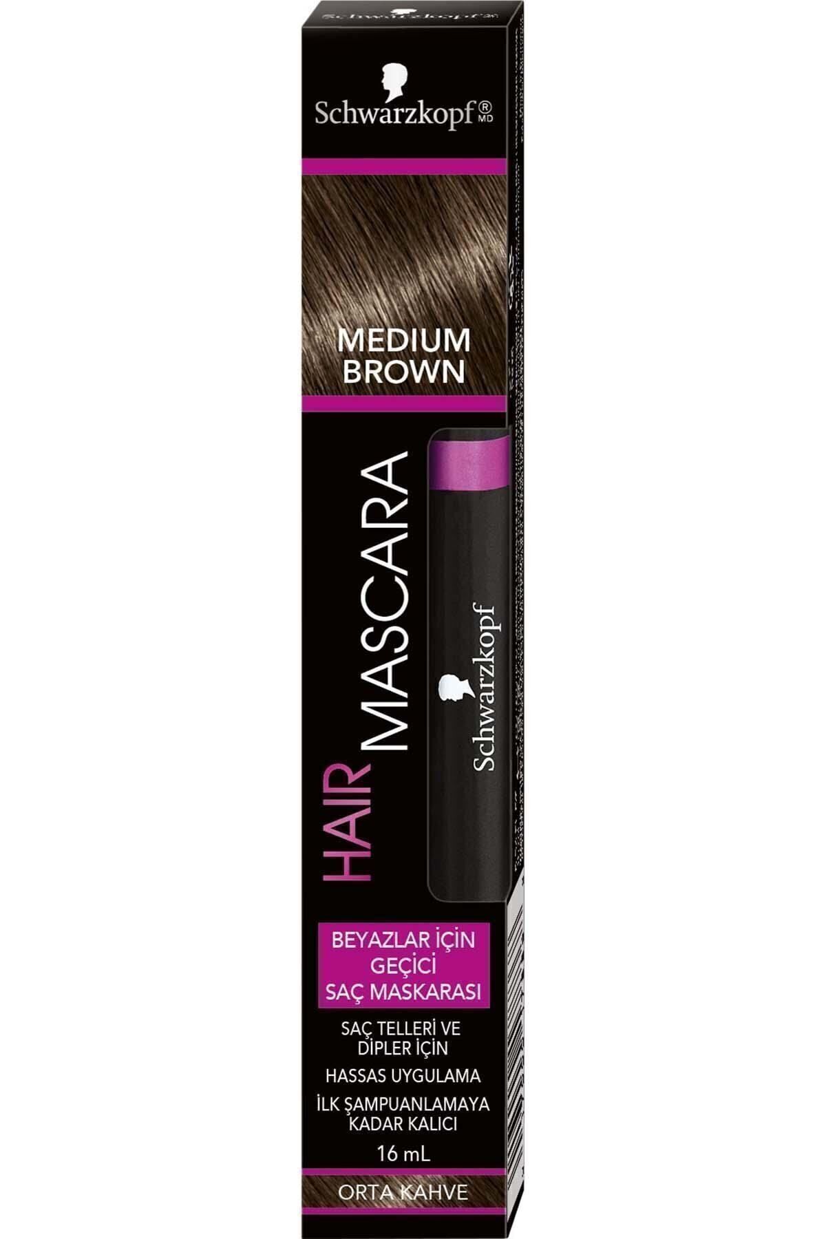 Schwarzkopf Saç Maskarası Orta Kahve 16ml-
