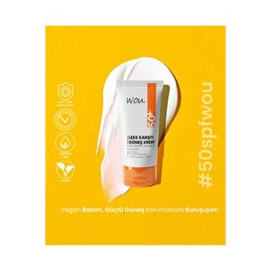 W. Leke Karşıtı güneş koruyucu krem 50ml-