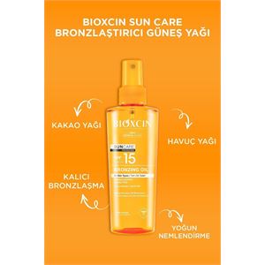 BİOXCİN SUN CARE BRONZLAŞTIRICI YAĞ 200 ML 15 SPF-