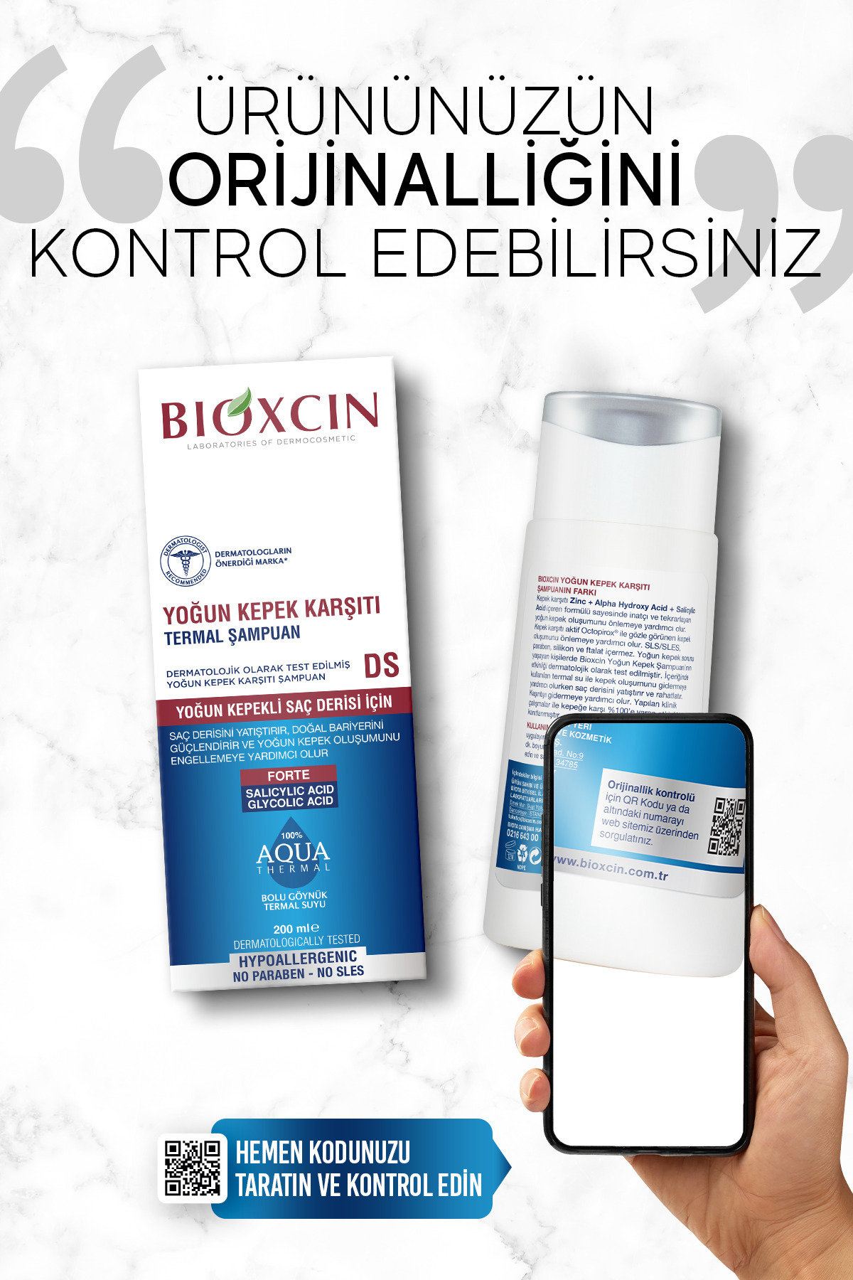BİOXCİN AQUA THERMAL DS YOĞUN KEPEK KARŞITI ŞAMPUAN-