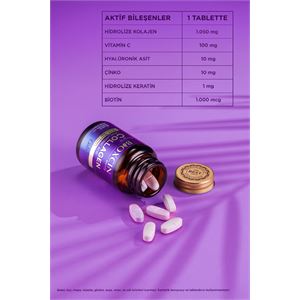 BİOXCİN BEAUTY COLLAGEN 30 TABLET - TİP1 TİP 3 HİDROLİZE-