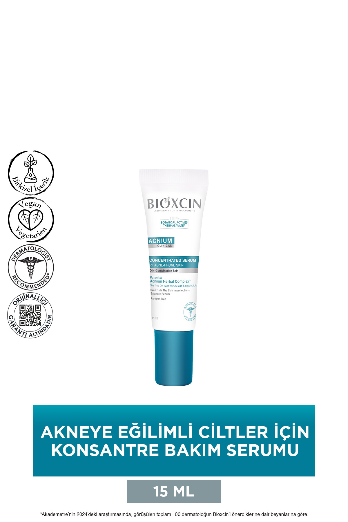 BİOXCİN ACNİUM KONSANTRE BAKIM SERUMU 15 ML-