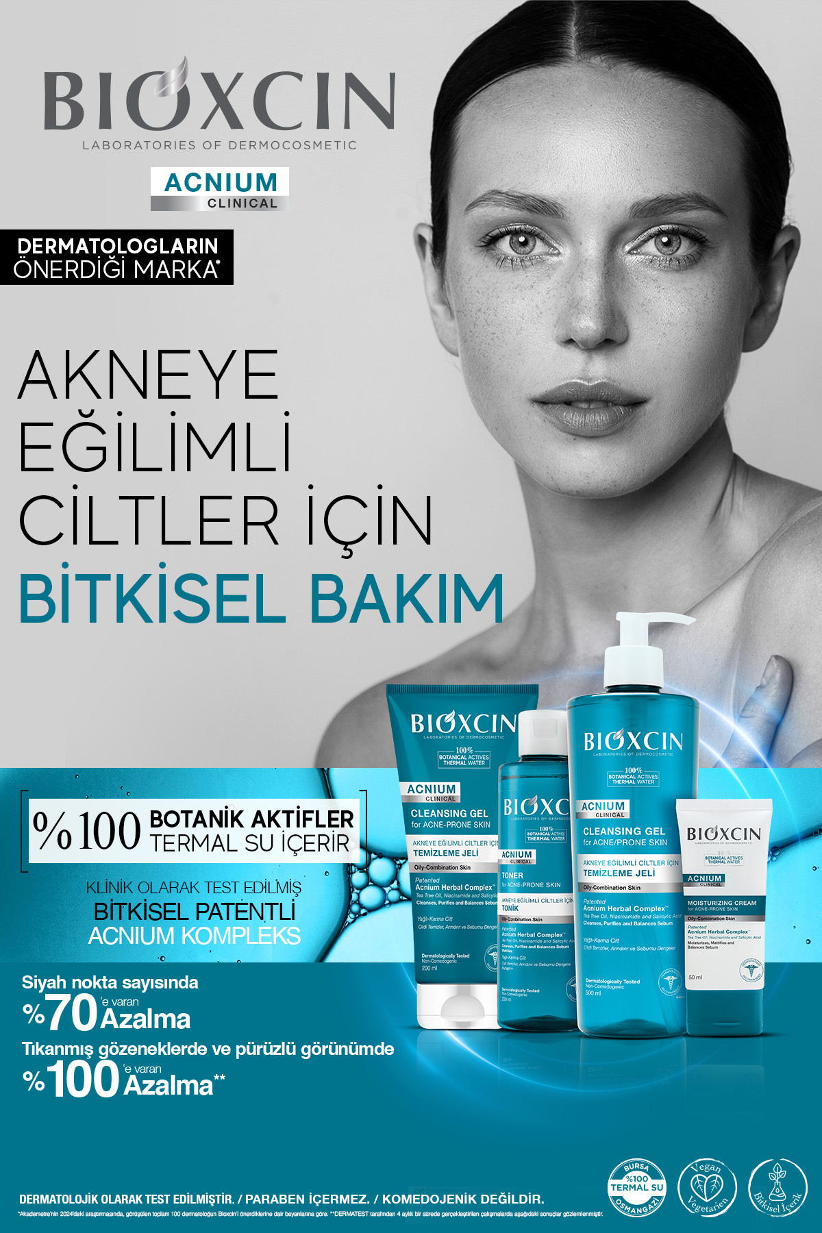 BİOXCİN ACNİUM KONSANTRE BAKIM SERUMU 15 ML-