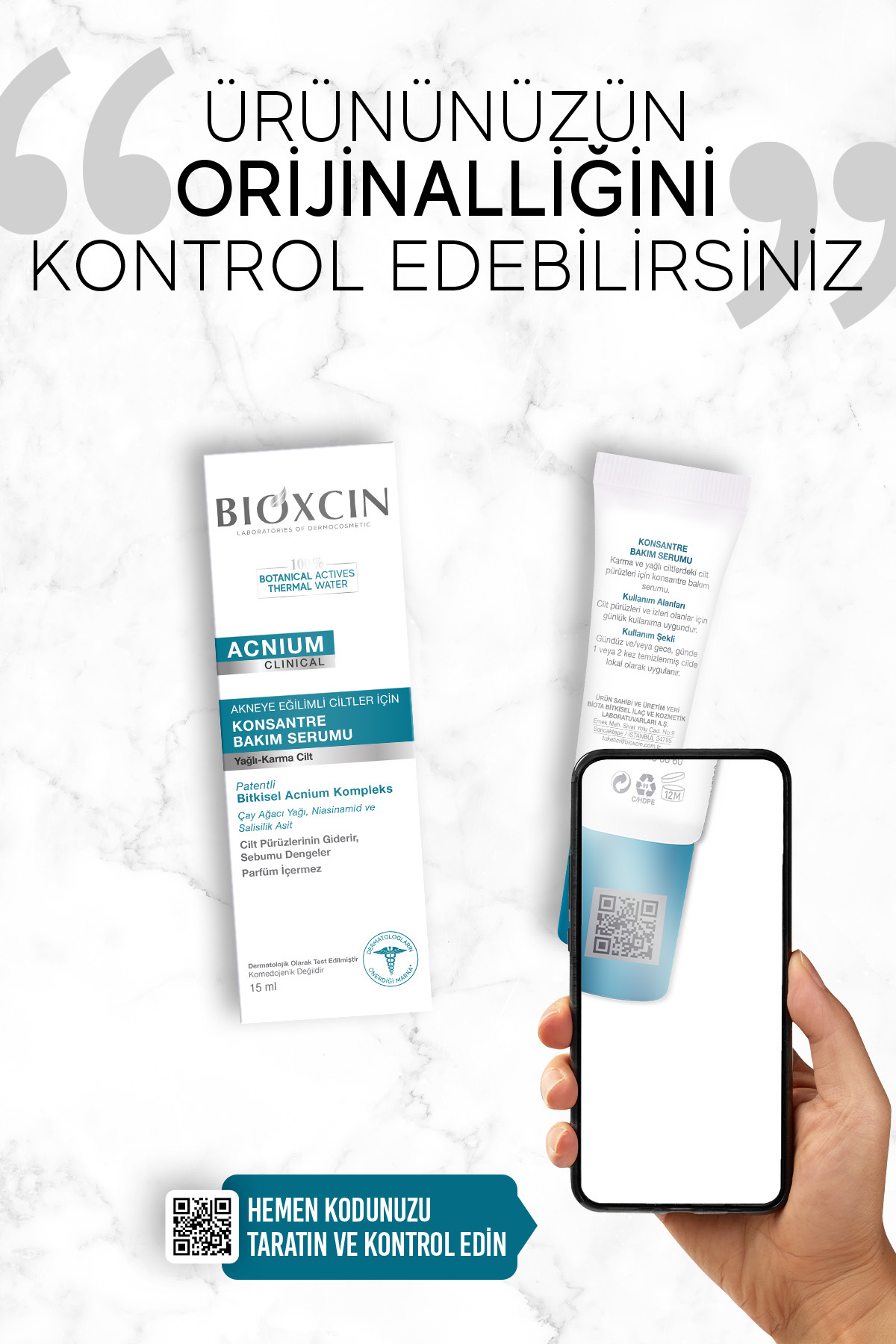 BİOXCİN ACNİUM KONSANTRE BAKIM SERUMU 15 ML-