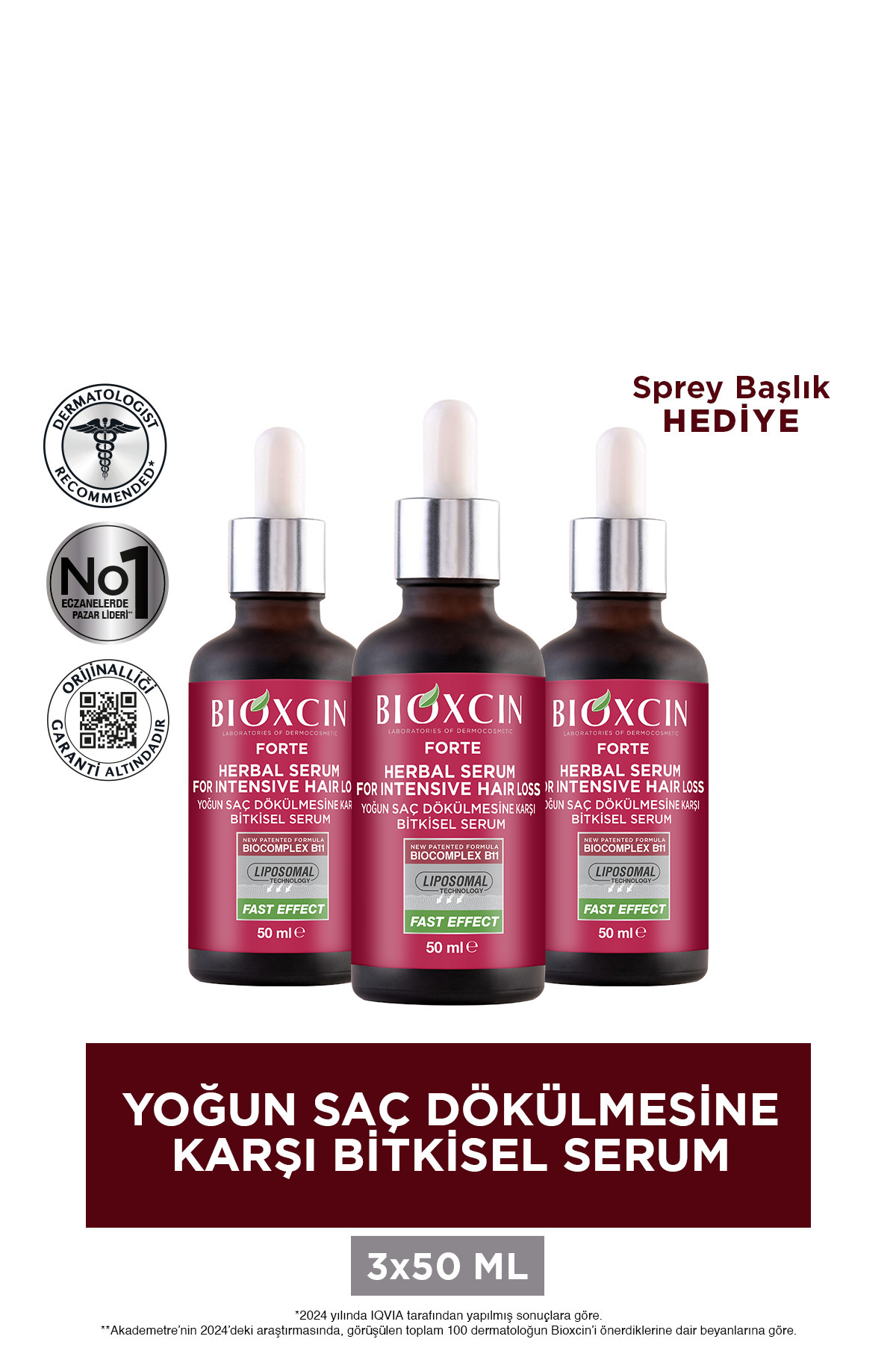 BİOXCİN FORTE YOĞUN SAÇ DÖKÜLMESİN KARŞI SERUM SET-