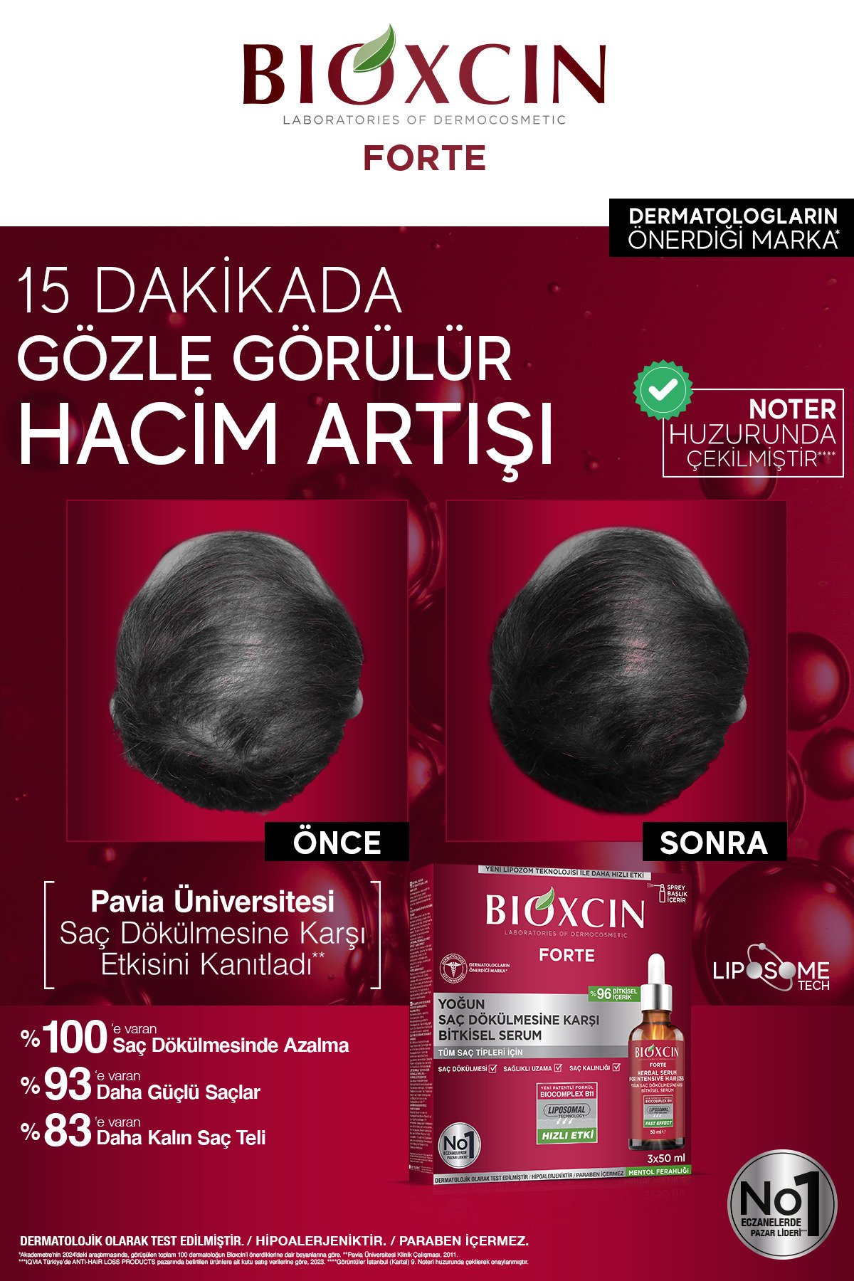 BİOXCİN FORTE YOĞUN SAÇ DÖKÜLMESİN KARŞI SERUM SET-
