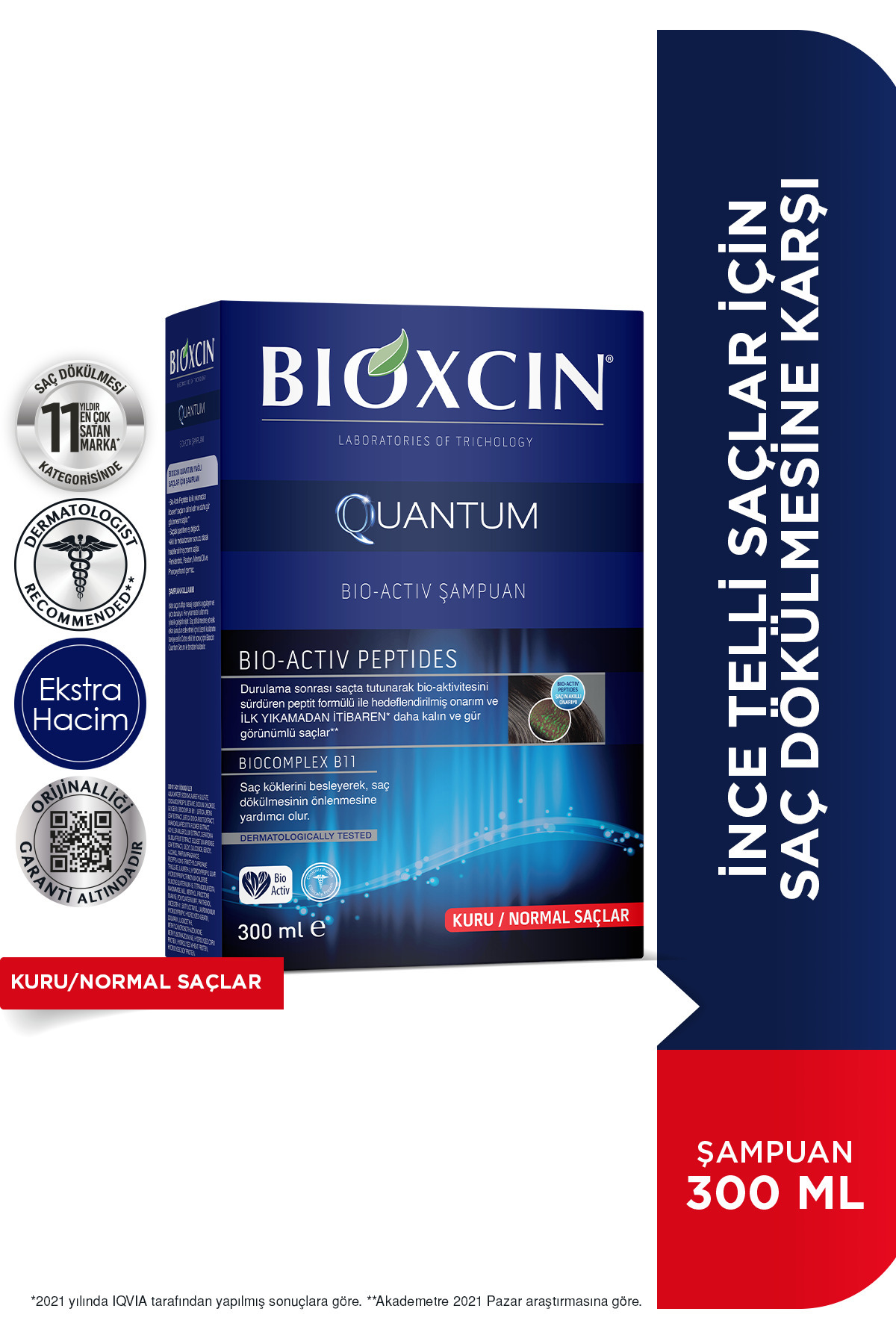 Bioxcin Quantum Şampuan Kuru Ve Normal Saçlar Için-