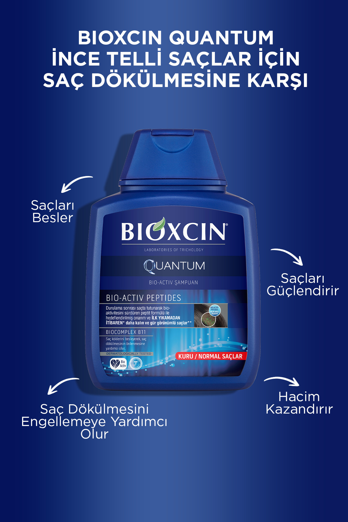 Bioxcin Quantum Şampuan Kuru Ve Normal Saçlar Için-