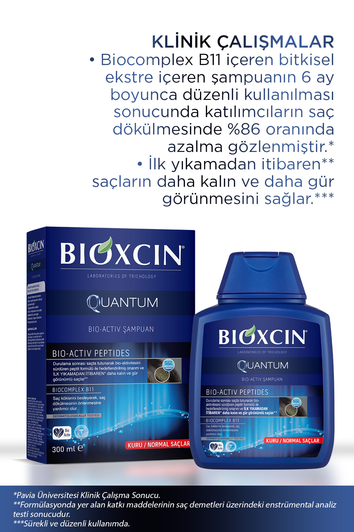 BİOXCİN QUANTUM ŞAMPUAN 3 AL 2 ÖDE KURU NORMAL SAÇLAR İÇİN-