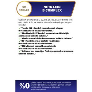 NUTRAXİN B COMPLEX VİTAMİN 60 TABLET-
