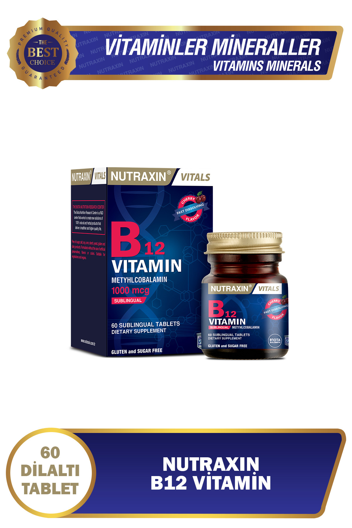 NUTRAXİN B12 VİTAMİNİ (1000 MCG)-
