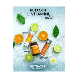 NUTRAXİN C VİTAMİNİ ÇİĞNEME TABLETİ - C VİTAMİNİ D-