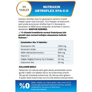 NUTRAXİN ARTROFLEX HYA-CII 90 TABLETSKT 4-